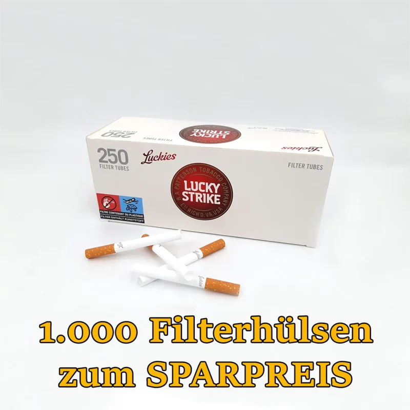 1000 Lucky Strike Filterhülsen