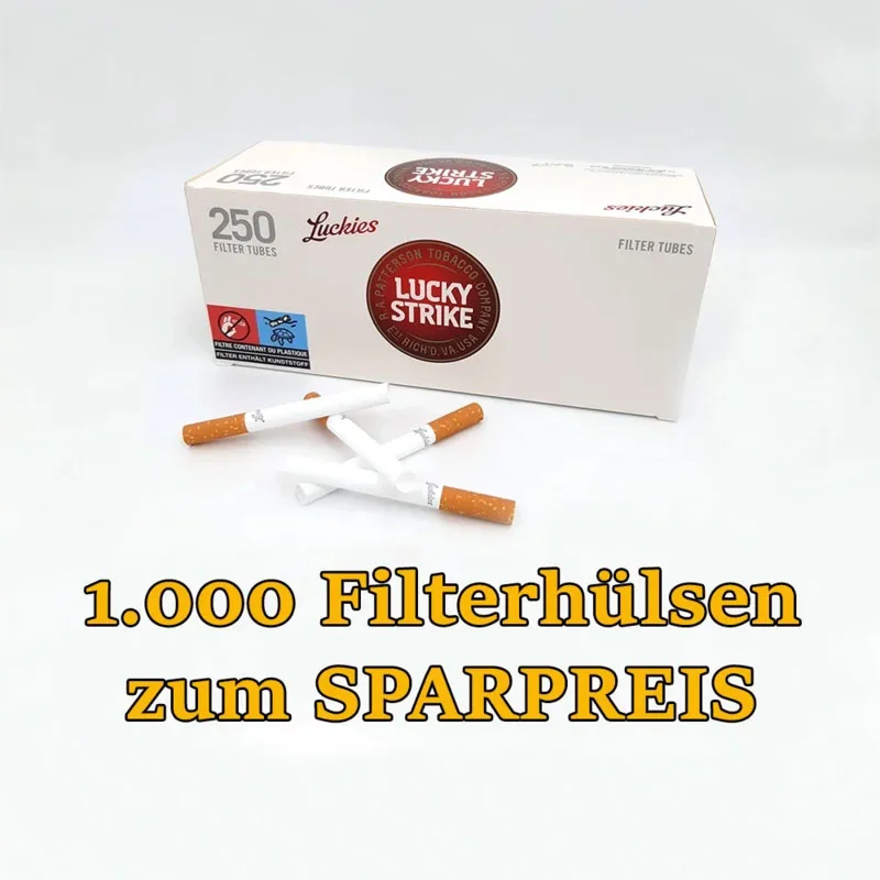 1000 Lucky Strike Filterhülsen