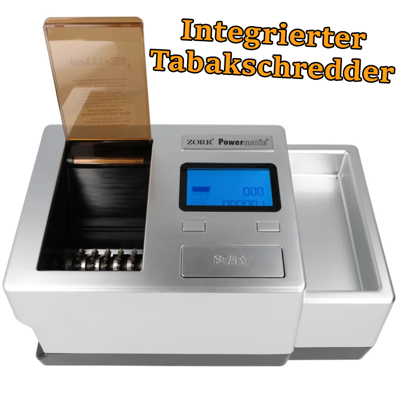 ZORR Powermatic 3 Plus Stopfmaschine mit Tabakschredder