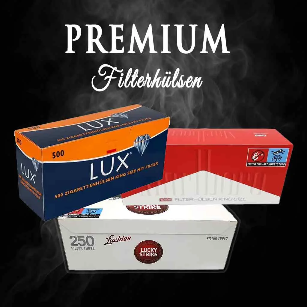 Filterhülsen für elektrische Stopfmaschinen